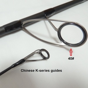 Meilleure qualité 3.9m 2-Section 3-5oz canne à pêche à la carpe Fuji siège de <span class=keywords><strong>moulinet</strong></span> 24T + 30T + 40T carbone 1K chinois K Guides poisson d'eau douce - Product Image 2