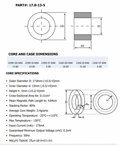 Bande de ruban nanocristallin Mini Nano Core conçue pour les unités d'alimentation à haute efficacité et les applications électriques compactes - Product Image 6