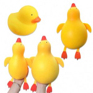 Juguete Antiestrés Extra Grande, Suave y Gigante, en Forma de Tiburón, Juguete de Peluche de Pato Amarillo Grande de Ascenso Lento para Adultos - Product Image 5