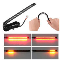 BB2440 Bande lumineuse LED universelle à 32 LED, feu arrière, feu stop, clignotant, flexible, pour moto