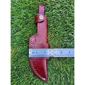 Vintage Style Leather Knife Sheath Handmade Durable <b>Belt</b> Pouch for Outdoor Handcrafted Genuine Leather Knife Sheath For Sale - Product Image 4