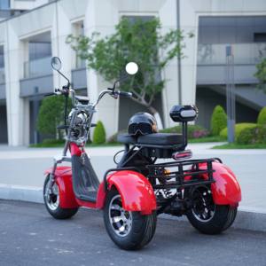 Scooter électrique Citycoco à 3 roues, 2026, longue portée, batterie lithium étanche, freins à disque hydrauliques, capacité de 200 kg, pneus larges - Product Image 2