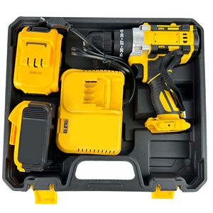 Torque alto inalámbrico de 21V con <span class=keywords><strong>accesorios</strong></span> de 24 piezas y brocas adicionales de 1 pieza Destornillador Taladro de impacto inalámbrico rentable - Product Image 1