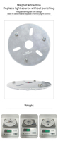 Kit d'éclairage de ventilateur de plafond BY_Ceiling, module LED 18W 22W 3000K 4500K 6000K avec interrupteur DIP
