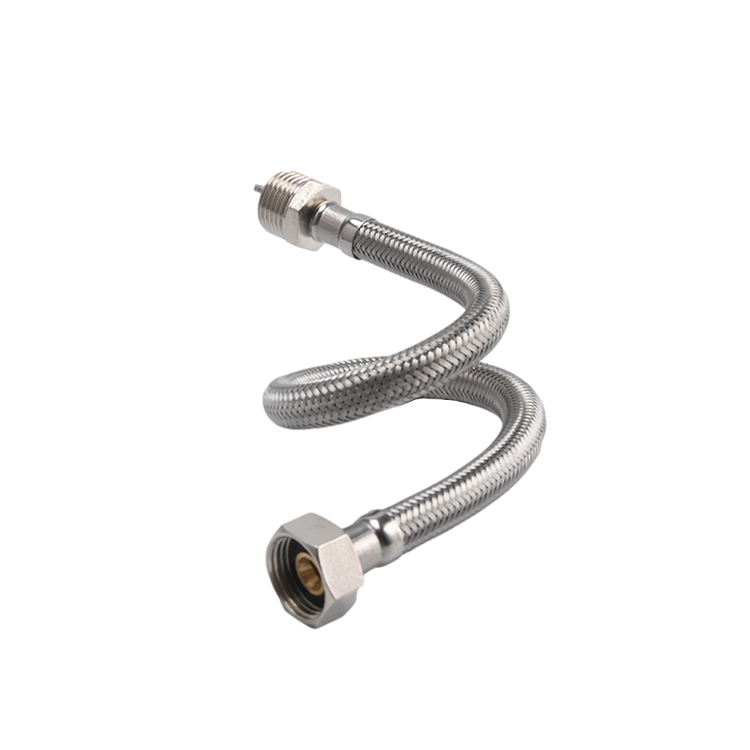 Professionnel Argent Standard Fil En Acier Inoxydable Tressé Tuyau Flexible D'eau