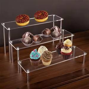 Exhibidores de Acrílico para Buffet de Comida Personalizados, Soportes de Exhibición de Figuras de Acrílico, Exhibidores de Acrílico para Cupcakes y Postres, Vitrina de Acrílico para Panadería - Product Image 3