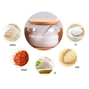 Juego de tarros de almacenamiento de botes Contenedores de cerámica/Juego de botes de té, café, azúcar con tapa de madera con cucharas - Product Image 6