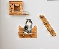 Plate-forme de saut pour la maison étagères murales pour chat piste d'escalade pour chat étagères murales modernes meubles muraux multifonctionnels pour chat