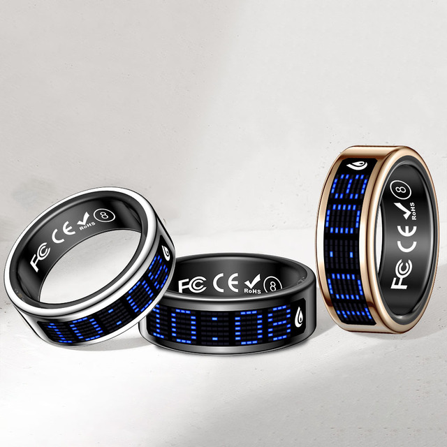 Smart Ring 2025 for Men Health Fitness Tracker Android IOS Compatible Waterproof with Heart Rate Sleep Monitor with Long Battery