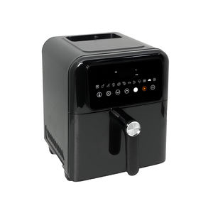 قلاية هوائية احترافية سوداء كبيرة السعة بشاشة لمس رقمية سهلة التحكم للطهي الصحي في المنزل - Product Image 1