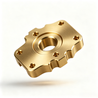 OEM Custom CNC Machining Brass Parts Precision Milling for Machining Model MU-06 Mount Flange Base Non-standard Instrument