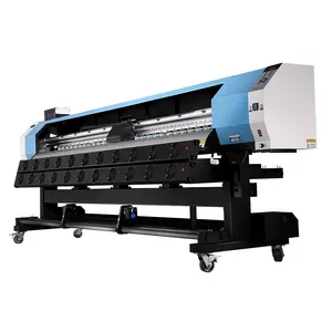 Guangzhou Plotter 3.2 M dengan Dua Kepala Printer Nonair Eco Dx7/Dx5