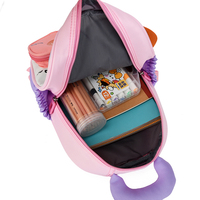 Sac à dos scolaire portable léger en tissu Oxford, confortable avec coussin dorsal, imperméable, grande capacité, pour enfants et voyages