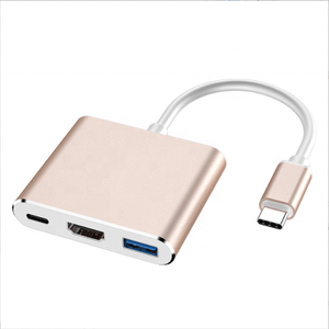 <span class=keywords><strong>Adaptateur</strong></span> APPACS <span class=keywords><strong>USB</strong></span> Type <span class=keywords><strong>C</strong></span> <span class=keywords><strong>vers</strong></span> Type <span class=keywords><strong>C</strong></span> HDTV et <span class=keywords><strong>USB</strong></span> 3.0 pour Smartphone et Ordinateur Portable - Product Image 1