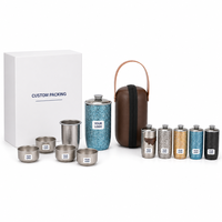 Tasse isotherme en titane pur de 350 ml avec infuseur à thé, couvercle à ouverture rapide, sangle de transport, anti-brûlure, pour voyage et extérieur, coffret cadeau