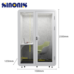 Cabine d'enregistrement insonorisée professionnelle Sinonis, salle acoustique vocale pour podcast, diffusion en direct et salle d'entraînement musical - Product Image 6