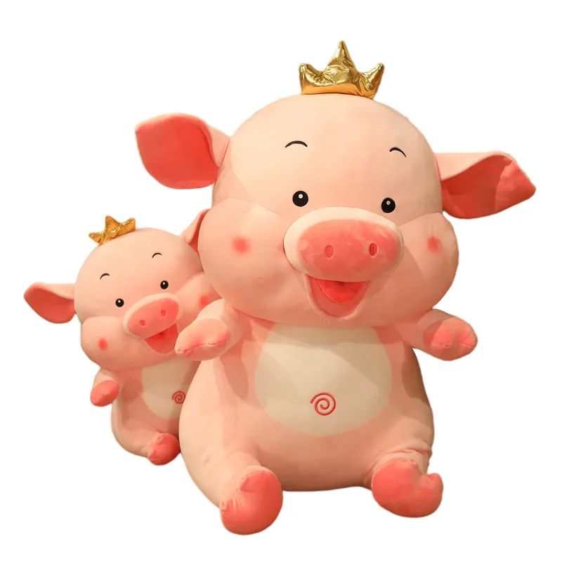 New Arrival Popular In China Happy Pig PP Cotton Pacify Emotion Baby Comfort Stuff Children Kid Animal Large Pillow Plush Toy