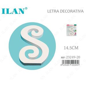 Lettera Decorativa Ilan S 14,5 cm Bianca per Arredamento Casa - Product Image 3