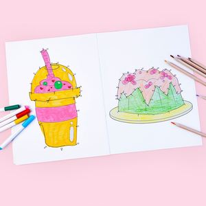 Mejora tus Habilidades Numéricas, Coordinación Mano-Ojo, Actividades de Conectar Puntos, Libro para Colorear, Cuaderno de Conectar Puntos - Product Image 1