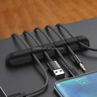 Pinces à Câbles Adhésives en Silicone pour Organisation de Câbles de Données, Fixations pour Téléphones Portables – Vente en Gros