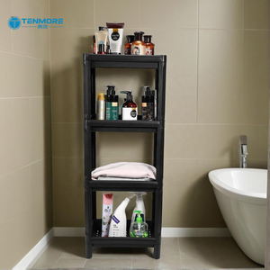 Étagère de rangement en plastique PP à 4 niveaux multi-usages pour salle de bain, salon, <span class=keywords><strong>cuisine</strong></span> et bureau - Product Image 1