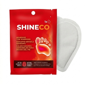 Chauffe-pieds adhésifs jetables activés par l'air pour le froid, coussinets chauffants longue durée pour chaussures - Product Image 1