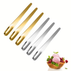 Cuillère à yaourt multifonctionnelle en acier inoxydable à long manche, idéale pour les mariages, les restaurants, l'usage domestique ou les cadeaux. - Product Image 1