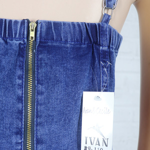 <span class=keywords><strong>2022</strong></span> été Offre Spéciale mode femmes vêtements Sexy bretelles moulante Denim robe d'été licou serré hanche robe pour dames - Product Image 5
