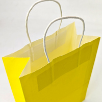 Sac en papier kraft brun naturel 100% recyclable avec poignée, sac de courses pour supermarché, fabricant de sacs d'emballage
