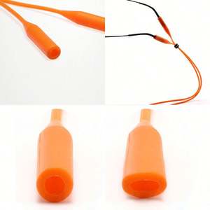 Chaîne de lunettes de soleil réglable, cordon antidérapant pour le sport, sangle élastique en silicone pour lunettes - Product Image 4