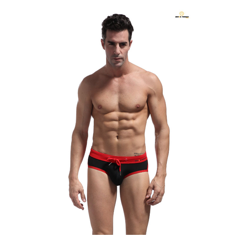 Brave Person Swimwear Men's Briefs with Patchwork SB1135