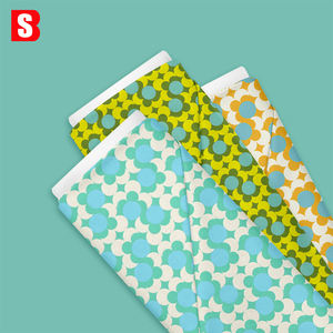 Bessi <span class=keywords><strong>2025</strong></span>幾何学的デザインプリントリバティコットンタナ芝生コットン生地女性用キッズドレス - Product Image 1