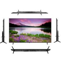 Smart Android LED 65 inci, TV layar datar 4K UHD untuk rumah Modern untuk Hotel