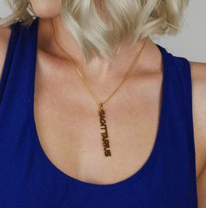 Collana Zodiacale da Donna Placcata Oro 18K, Ciondolo 12 Costellazioni, Catena in Bambù, Gioielli Sportivi in Acciaio Inossidabile, Segno Astrologico con Lettera - Product Image 3