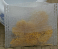 Sachet de thé pliable en fibre de maïs jetable filtre assaisonnement sac fleur thé fruits filtre résidu sac
