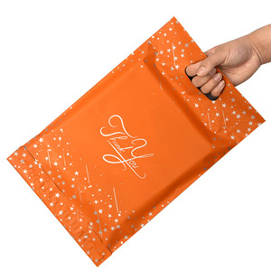 recycled biodegradable waterproof packaging shipping plastic bag Poly Mailers with Handle for clothing