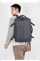 Sac à dos extensible Oxford pour homme avec logo personnalisé, grande capacité, pour ordinateur portable, étanche en polyester, idéal pour les trajets professionnels