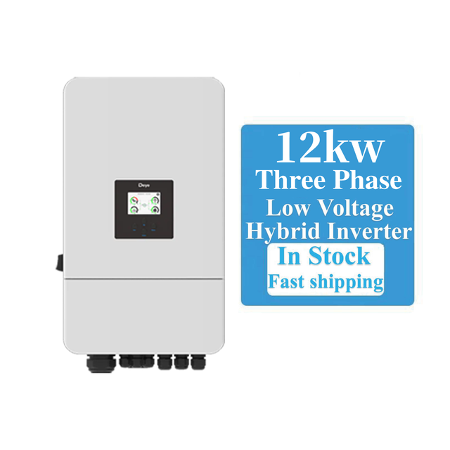 Deye 12KW 3-Phase Hybrid Solar Inverter with 12000W 380V DC Converter IP65 Protection and 6KW Output Power SG05LP3 in Stock