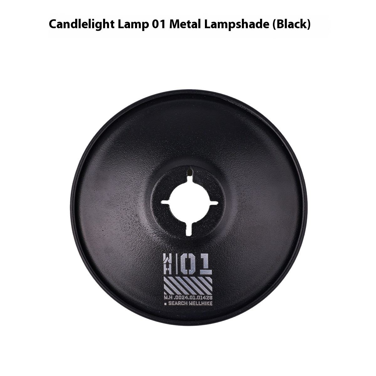 01 Abat-jour en Métal Noir