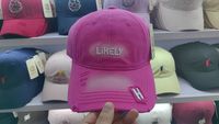 Gorra de béisbol unisex vintage para mujer, con parte superior suave desgastada, bordado facial, efecto adelgazante, patrón de letras, tela común