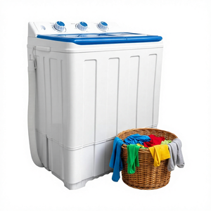 Lave-linge portable <span class=keywords><strong>à</strong></span> double cuve avec <span class=keywords><strong>pompe</strong></span> <span class=keywords><strong>de</strong></span> <span class=keywords><strong>vidange</strong></span> compacte, mini, silencieux, pour la maison, le camping, les camping-cars, prise américaine - Product Image 5