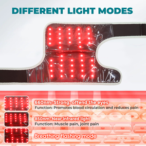 Cordless Rechargeable 660nm 850nm Red Light Therapy <strong>Knee</strong> &amp; Elbow Pads <strong>Knee</strong> Massager <strong>Brace</strong> for Pain Relief - Product Image 6