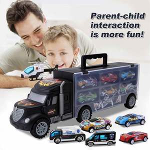 Juego de Transporte con 12 Vehículos de Metal Fundido a Presión, Camiones y Coches, Regalo Ideal para Niños de 3 a 7 Años - Product Image 3