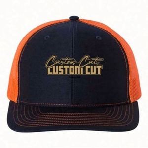 Casquette unisexe personnalisée en velours côtelé à 6 panneaux, motif à carreaux imprimé, visière incurvée, ajoutez votre propre logo brodé - Product Image 3