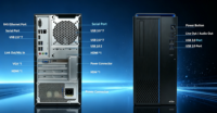 Unit Komputasi Perusahaan Khusus Hairuichuang E700-HD 16GB DDR4 RAM 256G SSD+1TB HDD Prosesor 3.0GHz Monitor HD 23.8 Inci