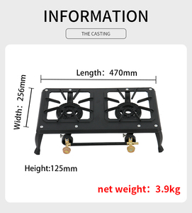 Bếp Gas Cầm Tay Thiết Kế Mới Hoàn Hảo Cho Cắm Trại <span class=keywords><strong>Propane</strong></span> Ngoài Trời Đầu Đốt Đôi - Product Image 2
