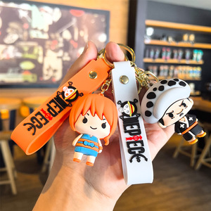 <span class=keywords><strong>Portachiavi</strong></span> in Gel di Silicone 3D Non Tossico a Tema Anime <span class=keywords><strong>One</strong></span> <span class=keywords><strong>Piece</strong></span>, Ciondolo per Auto e Borsa, Gioielli all'Ingrosso - Product Image 3