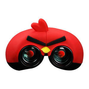 Cartoon Bird Binoculars For Boys Red And Yellow Plastic Outdoor Toy STEM Educational Kids Telescope - Product Image 2