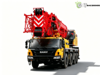 Grue tout-terrain SANY SAC2600S d'occasion de 260 tonnes avec flèche de 72 m, système hydraulique, moteur de levage robuste pour travaux de construction, pompe incluse