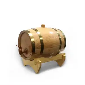 Wholesale Customized Oak Pine Wood Wine Barrel Customized Cheaper Price For Wine Storage Wooden Barrel